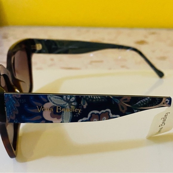 Vera Bradley Roxana Square Frame Sunglasses Java Navy Camo Tortoise Shell Accent main image 7